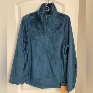 North face osito blue quarter zip jacket